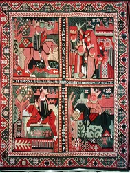 Teppich mit der Anbetung der Heiligen Drei Könige